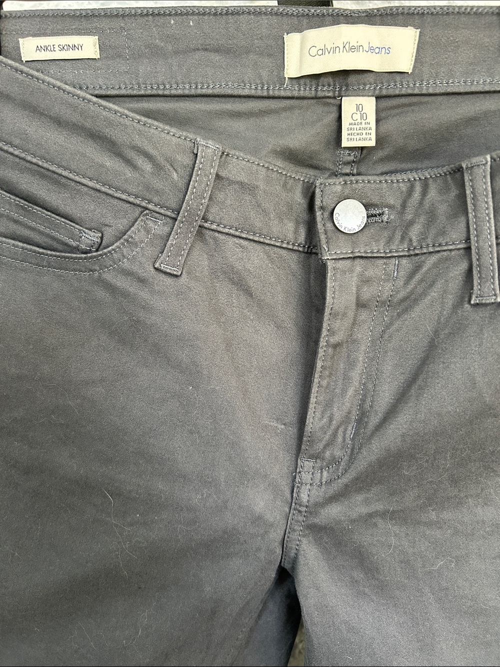 Calvin Klein Jeans Ankle Skinny pants - Charcoal Gray